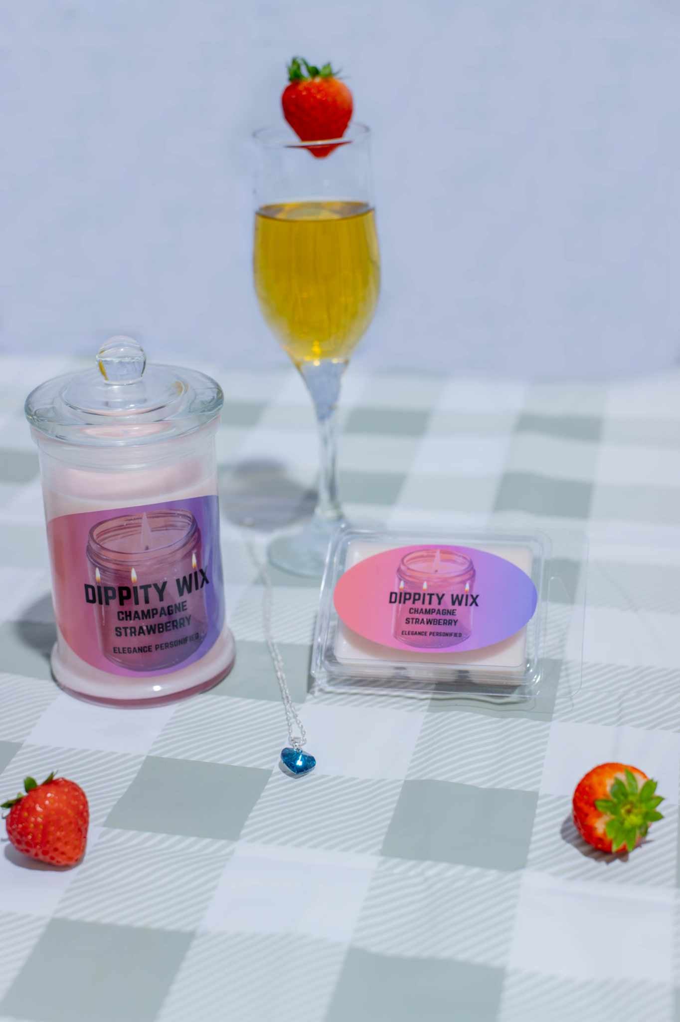 Champagne & Strawberry Scented Wax Melts